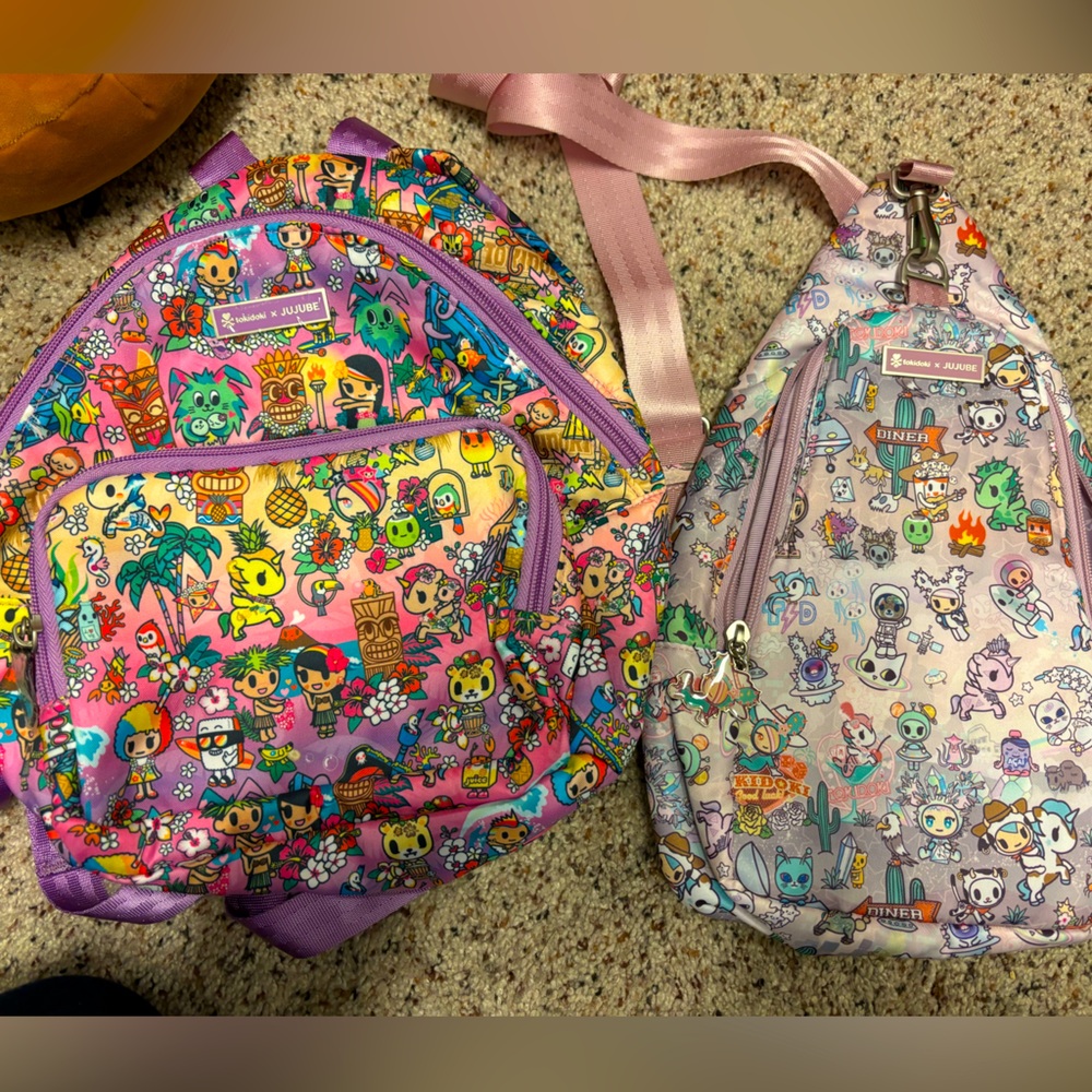 Tokidoki jujube mini backpack lot
